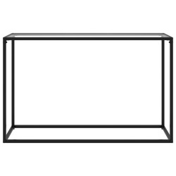 vidaXL Konsolentisch Transparent 120x35x75 cm Hartglas