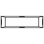 vidaXL Konsolentisch Transparent 120x35x75 cm Hartglas vidaXL Konsolentisch Transparent 120x35x75 cm Hartglas