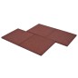 Fallschutzfliesen 24 Stk. Gummi 50 x 50 x 3 cm Rot Fallschutzfliesen 24 Stk. Gummi 50 x 50 x 3 cm Rot