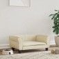vidaXL Hundebett Creme 70x45x30 cm Kunstleder vidaXL Hundebett Creme 70x45x30 cm Kunstleder