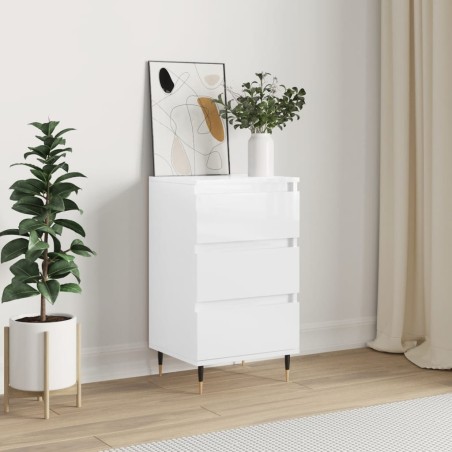 vidaXL Sideboard Hochglanz-Weiß 40x35x70 cm Holzwerkstoff