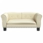 vidaXL Hundebett Creme 70x45x30 cm Kunstleder vidaXL Hundebett Creme 70x45x30 cm Kunstleder