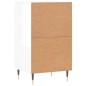 vidaXL Sideboard Hochglanz-Weiß 40x35x70 cm Holzwerkstoff vidaXL Sideboard Hochglanz-Weiß 40x35x70 cm Holzwerkstoff
