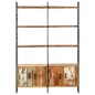 vidaXL Bücherregal 4 Ebenen 124x30x180 cm Altholz Massiv vidaXL Bücherregal 4 Ebenen 124x30x180 cm Altholz Massiv