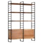 vidaXL Bücherregal 4 Ebenen 124x30x180 cm Altholz Massiv vidaXL Bücherregal 4 Ebenen 124x30x180 cm Altholz Massiv