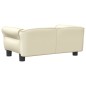 vidaXL Hundebett Creme 70x45x30 cm Kunstleder vidaXL Hundebett Creme 70x45x30 cm Kunstleder