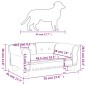 vidaXL Hundebett Creme 70x45x30 cm Kunstleder vidaXL Hundebett Creme 70x45x30 cm Kunstleder