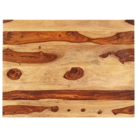 vidaXL Tischplatte Massivholz Palisander 25-27 mm 70×80 cm 