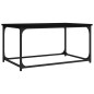 vidaXL Couchtisch Schwarz 80x50x40 cm Holzwerkstoff und Eisen vidaXL Couchtisch Schwarz 80x50x40 cm Holzwerkstoff und Eisen