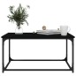 vidaXL Couchtisch Schwarz 80x50x40 cm Holzwerkstoff und Eisen vidaXL Couchtisch Schwarz 80x50x40 cm Holzwerkstoff und Eisen