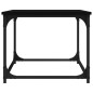 vidaXL Couchtisch Schwarz 80x50x40 cm Holzwerkstoff und Eisen vidaXL Couchtisch Schwarz 80x50x40 cm Holzwerkstoff und Eisen