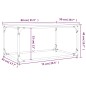 vidaXL Couchtisch Schwarz 80x50x40 cm Holzwerkstoff und Eisen vidaXL Couchtisch Schwarz 80x50x40 cm Holzwerkstoff und Eisen