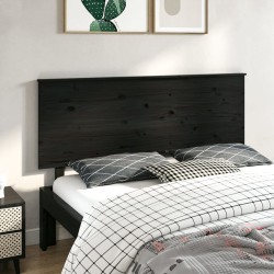 vidaXL Kopfteil Schwarz 164x6x82,5 cm Massivholz Kiefer