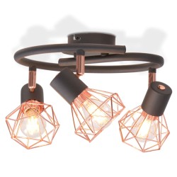 vidaXL Deckenstrahler mit 3 LED-Glühlampen 12 W
