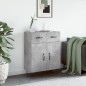 vidaXL Sideboard Betongrau 69,5x34x90 cm Holzwerkstoff vidaXL Sideboard Betongrau 69,5x34x90 cm Holzwerkstoff