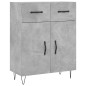 vidaXL Sideboard Betongrau 69,5x34x90 cm Holzwerkstoff vidaXL Sideboard Betongrau 69,5x34x90 cm Holzwerkstoff