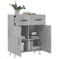 vidaXL Sideboard Betongrau 69,5x34x90 cm Holzwerkstoff vidaXL Sideboard Betongrau 69,5x34x90 cm Holzwerkstoff