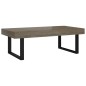 vidaXL Couchtisch Grau und Schwarz 120x60x40 cm MDF und Eisen vidaXL Couchtisch Grau und Schwarz 120x60x40 cm MDF und Eisen
