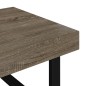 vidaXL Couchtisch Grau und Schwarz 120x60x40 cm MDF und Eisen vidaXL Couchtisch Grau und Schwarz 120x60x40 cm MDF und Eisen