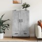 vidaXL Highboard Betongrau 69,5x31x115 cm Holzwerkstoff vidaXL Highboard Betongrau 69,5x31x115 cm Holzwerkstoff