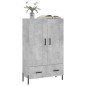 vidaXL Highboard Betongrau 69,5x31x115 cm Holzwerkstoff vidaXL Highboard Betongrau 69,5x31x115 cm Holzwerkstoff