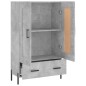 vidaXL Highboard Betongrau 69,5x31x115 cm Holzwerkstoff vidaXL Highboard Betongrau 69,5x31x115 cm Holzwerkstoff