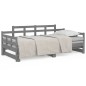 vidaXL Tagesbett Ausziehbar Grau Massivholz Kiefer 2x(80x200) cm vidaXL Tagesbett Ausziehbar Grau Massivholz Kiefer 2x(80x200) cm