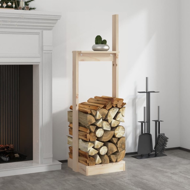 vidaXL Kaminholzhalter 33,5x30x110 cm Massivholz Kiefer vidaXL Kaminholzhalter 33,5x30x110 cm Massivholz Kiefer
