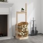 vidaXL Kaminholzhalter 33,5x30x110 cm Massivholz Kiefer vidaXL Kaminholzhalter 33,5x30x110 cm Massivholz Kiefer