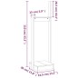 vidaXL Kaminholzhalter 33,5x30x110 cm Massivholz Kiefer vidaXL Kaminholzhalter 33,5x30x110 cm Massivholz Kiefer