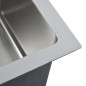 vidaXL Handgemachte Einbauspüle Edelstahl vidaXL Handgemachte Einbauspüle Edelstahl