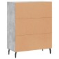 vidaXL Sideboard Betongrau 69,5x34x90 cm Holzwerkstoff vidaXL Sideboard Betongrau 69,5x34x90 cm Holzwerkstoff