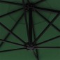 vidaXL Sonnenschirm zur Wandmontage mit LEDs 300 cm Grün vidaXL Sonnenschirm zur Wandmontage mit LEDs 300 cm Grün