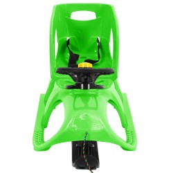 vidaXL Schlitten mit Sitz und Lenkrad Grün 102,5x40x23 cm Polypropylen