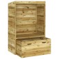 vidaXL Strandkorb mit Schublade 112x60x168 cm Massivholz Kiefer vidaXL Strandkorb mit Schublade 112x60x168 cm Massivholz Kiefer