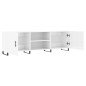 vidaXL TV-Schrank Hochglanz-Weiß 150x30x50 cm Holzwerkstoff vidaXL TV-Schrank Hochglanz-Weiß 150x30x50 cm Holzwerkstoff