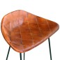Barhocker 4 Stk. Braun Echtleder Barhocker 4 Stk. Braun Echtleder