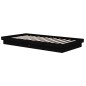 vidaXL Massivholzbett Schwarz 100x200 cm vidaXL Massivholzbett Schwarz 100x200 cm