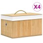 vidaXL Bambus-Aufbewahrungsboxen 4 Stk. vidaXL Bambus-Aufbewahrungsboxen 4 Stk.
