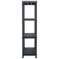 Lagerregale 2 Stk. Schwarz 60 x 30 x 138 cm Kunststoff Lagerregale 2 Stk. Schwarz 60 x 30 x 138 cm Kunststoff