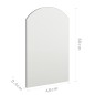 vidaXL Spiegel 60x40 cm Glas vidaXL Spiegel 60x40 cm Glas