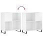 vidaXL Plattenschrank Hochglanz-Weiß 84,5x38x89 cm Holzwerkstoff vidaXL Plattenschrank Hochglanz-Weiß 84,5x38x89 cm Holzwerkstoff