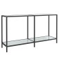 vidaXL Konsolentisch Weiß 140x35x75,5 cm Hartglas vidaXL Konsolentisch Weiß 140x35x75,5 cm Hartglas
