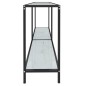 vidaXL Konsolentisch Weiß 140x35x75,5 cm Hartglas vidaXL Konsolentisch Weiß 140x35x75,5 cm Hartglas