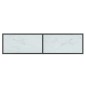 vidaXL Konsolentisch Weiß 140x35x75,5 cm Hartglas vidaXL Konsolentisch Weiß 140x35x75,5 cm Hartglas