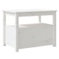 vidaXL Couchtisch Weiß 71x49x55 cm Massivholz Kiefer vidaXL Couchtisch Weiß 71x49x55 cm Massivholz Kiefer