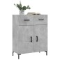 vidaXL Sideboard Betongrau 69,5x34x90 cm Holzwerkstoff vidaXL Sideboard Betongrau 69,5x34x90 cm Holzwerkstoff