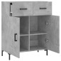 vidaXL Sideboard Betongrau 69,5x34x90 cm Holzwerkstoff vidaXL Sideboard Betongrau 69,5x34x90 cm Holzwerkstoff