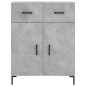 vidaXL Sideboard Betongrau 69,5x34x90 cm Holzwerkstoff vidaXL Sideboard Betongrau 69,5x34x90 cm Holzwerkstoff
