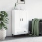 vidaXL Highboard Hochglanz-Weiß 69,5x31x115 cm Holzwerkstoff vidaXL Highboard Hochglanz-Weiß 69,5x31x115 cm Holzwerkstoff